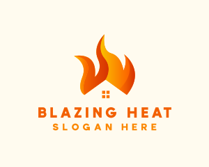 Blazing Fire House logo design