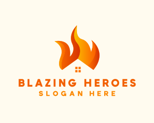 Blazing Fire House logo design