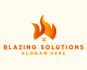 Blazing Fire House logo design