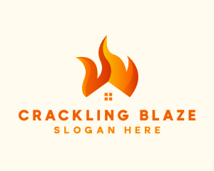 Blazing Fire House logo design