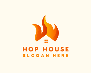 Blazing Fire House logo design