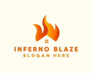 Blazing Fire House logo design