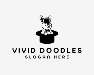 Rabbit Hat Magic logo design