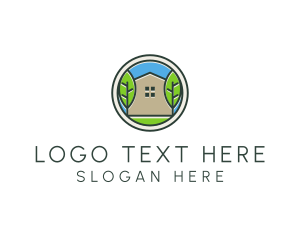 Green House Patch logo design