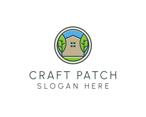 Green House Patch logo design