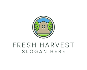 Green House Patch logo design