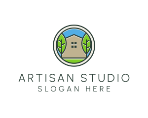 Green House Patch logo design