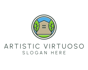 Green House Patch logo design