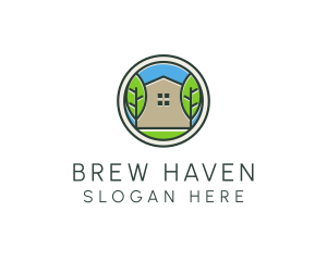 Green House Patch logo design