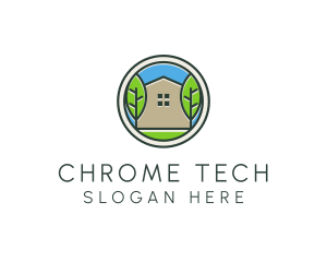 Green House Patch logo design