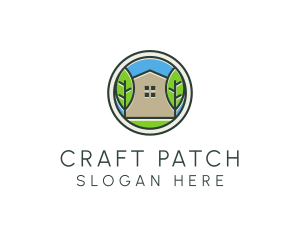 Green House Patch logo design