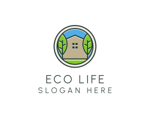 Green House Patch logo design