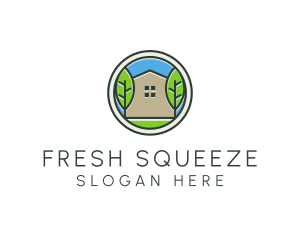 Green House Patch logo design