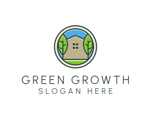 Green House Patch logo design