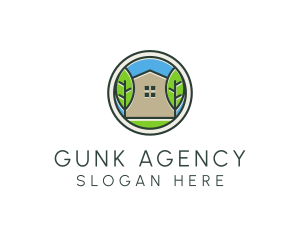 Green House Patch logo design