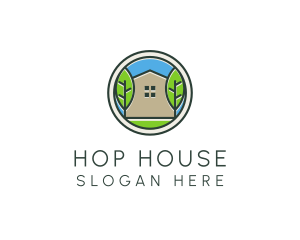 Green House Patch logo design