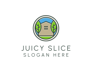 Green House Patch logo design