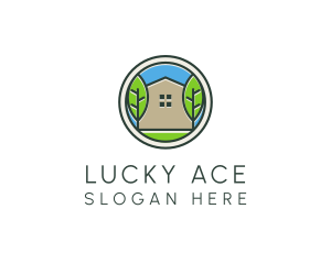 Green House Patch logo design