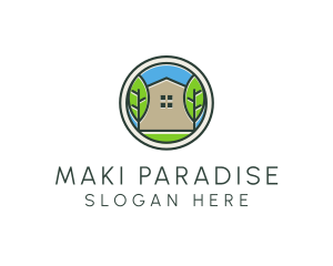 Green House Patch logo design