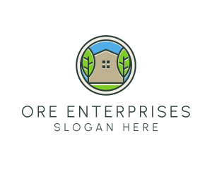 Green House Patch logo design