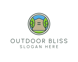 Green House Patch logo design