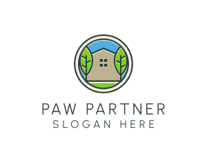 Green House Patch logo design