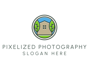 Green House Patch logo design