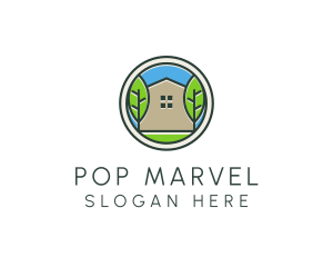 Green House Patch logo design