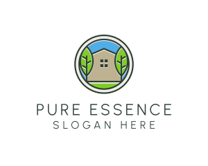 Green House Patch logo design