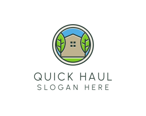 Green House Patch logo design