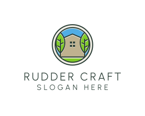 Green House Patch logo design