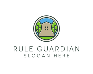 Green House Patch logo design