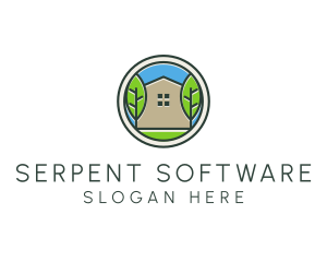 Green House Patch logo design