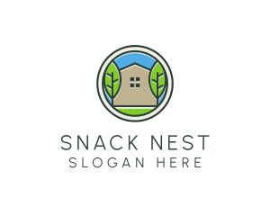 Green House Patch logo design