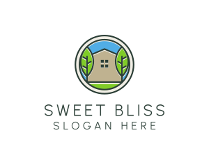 Green House Patch logo design