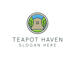 Green House Patch logo design