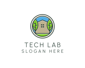 Green House Patch logo design