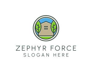 Green House Patch logo design