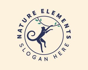 Nature Monkey Vine  logo design