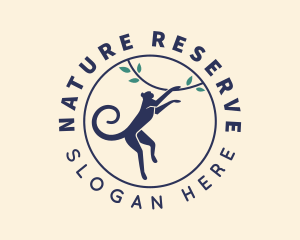 Nature Monkey Vine  logo design