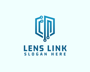 Digital Network Security logo design