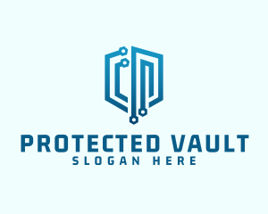 Digital Network Security logo design