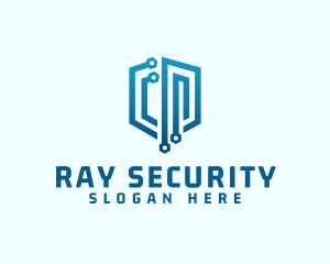 Digital Network Security logo design