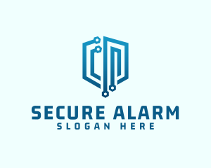 Digital Network Security logo design