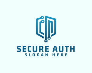 Digital Network Security logo design