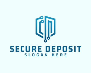 Digital Network Security logo design