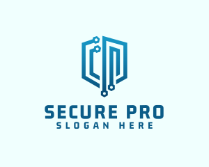 Digital Network Security logo design