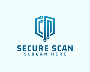 Digital Network Security logo design