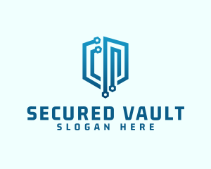 Digital Network Security logo design