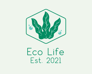 Green Ocean Seaweed logo design